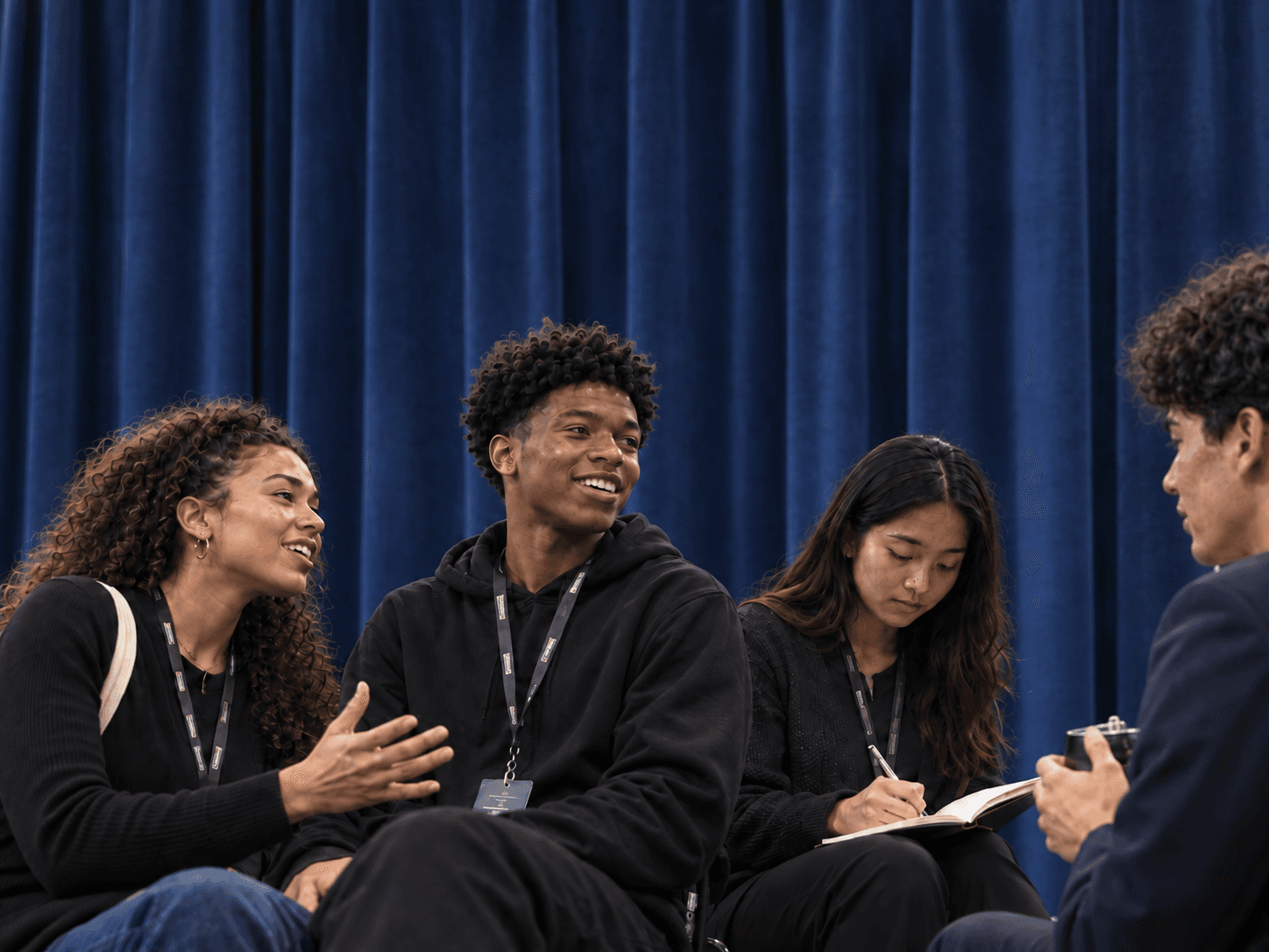 Students in conversation at the Foundry Future Summit
